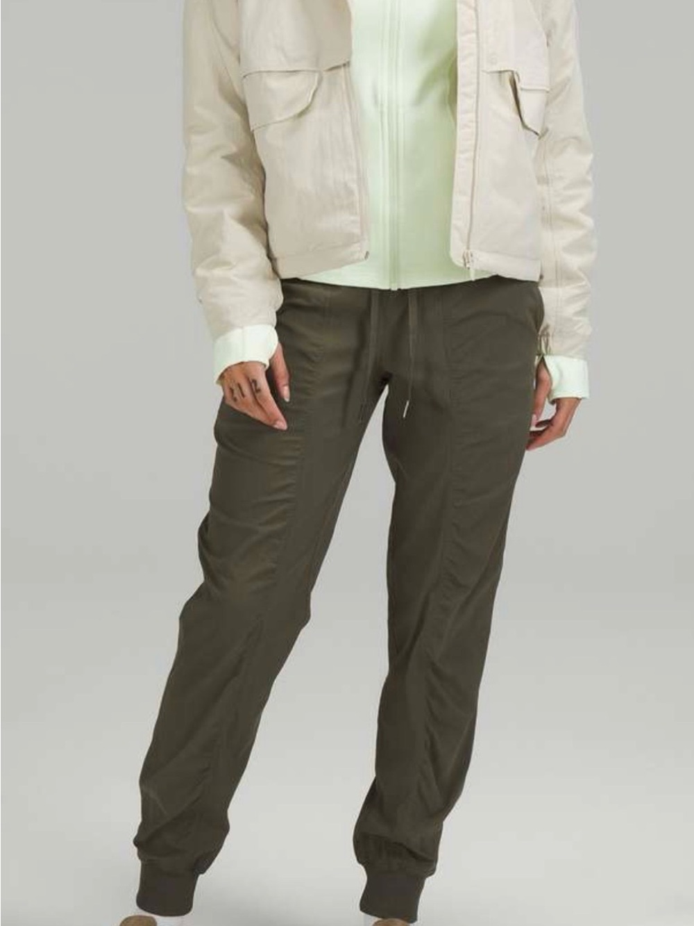 lululemon athletica Olive Green Drawstring Joggers